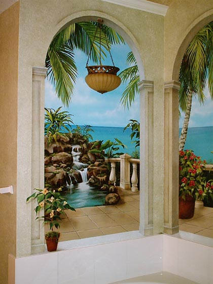 A tropical paradise spa