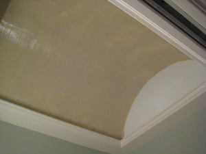 barrel ceiling before trompe l'oeil stain glass