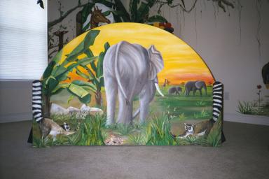 Art Effects' Jungle Bed footboard