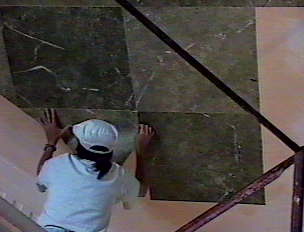 Installation of faux tile