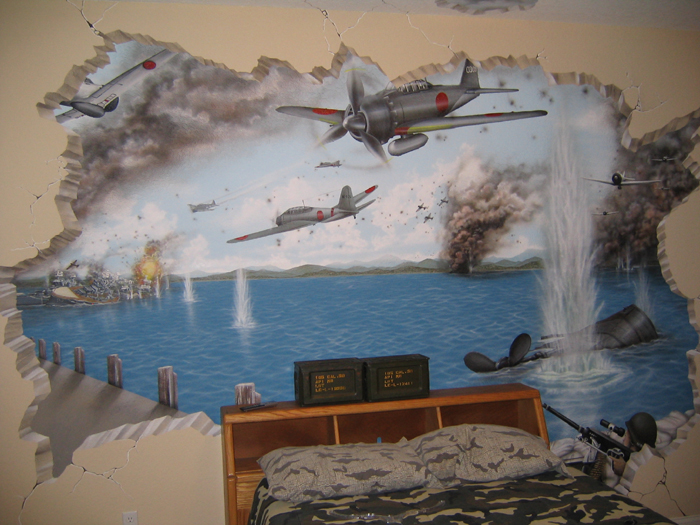 pearl harbor mural