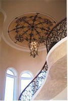 wrought iron trompe l'oeil dome