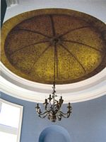 dome with lace venetian plaster