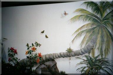 In The Backyard, trompe l'oeil mural