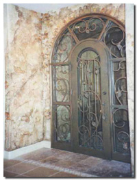 wine cellar faux finish