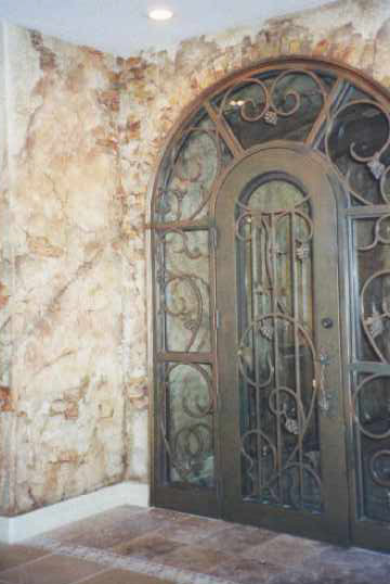 wine cellar faux finish